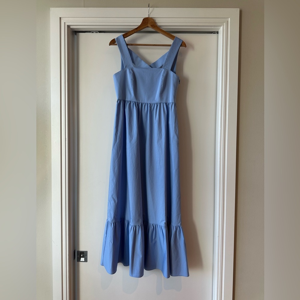 Hugo Boss BOSS Volant-hem dress in twill - Picture 3 of 8